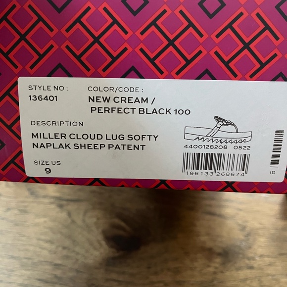 Tory Burch Miller Cloud Lug sandals size 9 - Picture 8 of 16